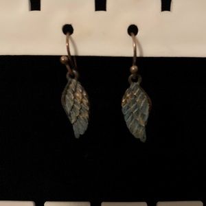 Handmade wing earrings